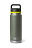 YETI&reg; Rambler&reg; Bottle &mdash; 26 oz, Camp Green/Firefly Yellow, hi-res