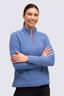 Macpac Women's Tui Fleece Pullover, Dutch Blue, hi-res