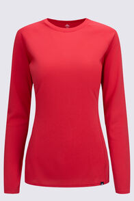 Macpac Women's Long Sleeve Exothermal Top, Poinsettia, hi-res