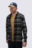 Macpac Men's Sutherland Slim Flannel Shirt, Asphalt Plaid, hi-res