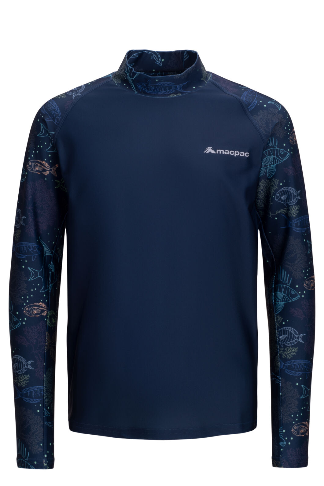 Macpac Kids' Rash Top, Aquatic Print, hi-res