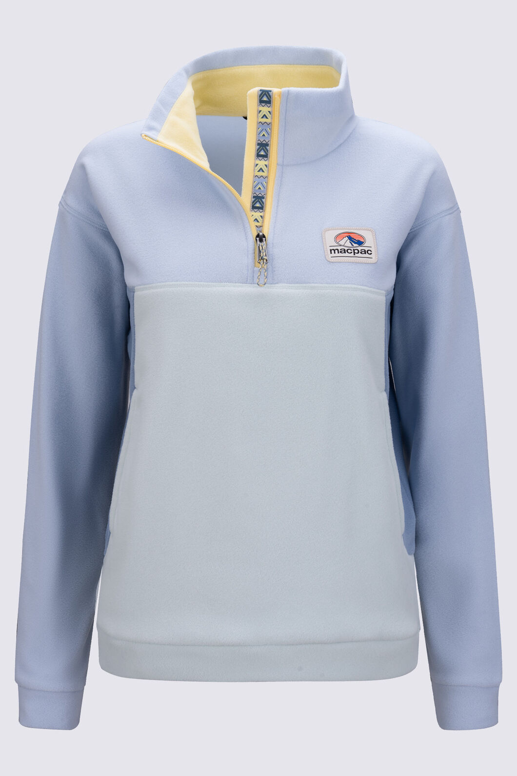 Macpac Women&rsquo;s Heritage Fleece Pullover, Skyway/Windward Blue, hi-res