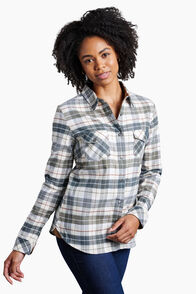 KÜHL Women's Tess Long Sleeve Flannel Shirt, Sage, hi-res