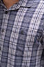 Macpac Men's Eclipse Long-Sleeve Shirt, Navy Iris Check, hi-res