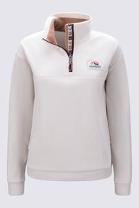 Macpac Women&rsquo;s Heritage Fleece Pullover, Moonbeam, hi-res