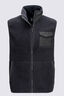 Macpac Men's Hawea Fleece Vest, Black/Black, hi-res