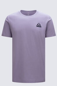 Macpac Men's Vintage Embroidered Fairtrade Organic Cotton T-Shirt, Lavender Grey, hi-res