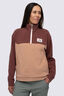 Macpac Women&rsquo;s Heritage Fleece Pullover, Andorra/Mocha Mousse/Moonbeam, hi-res