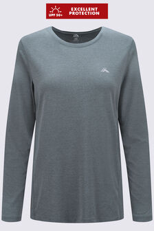 Macpac Women's brrr° Long Sleeve T-Shirt, Balsam Green