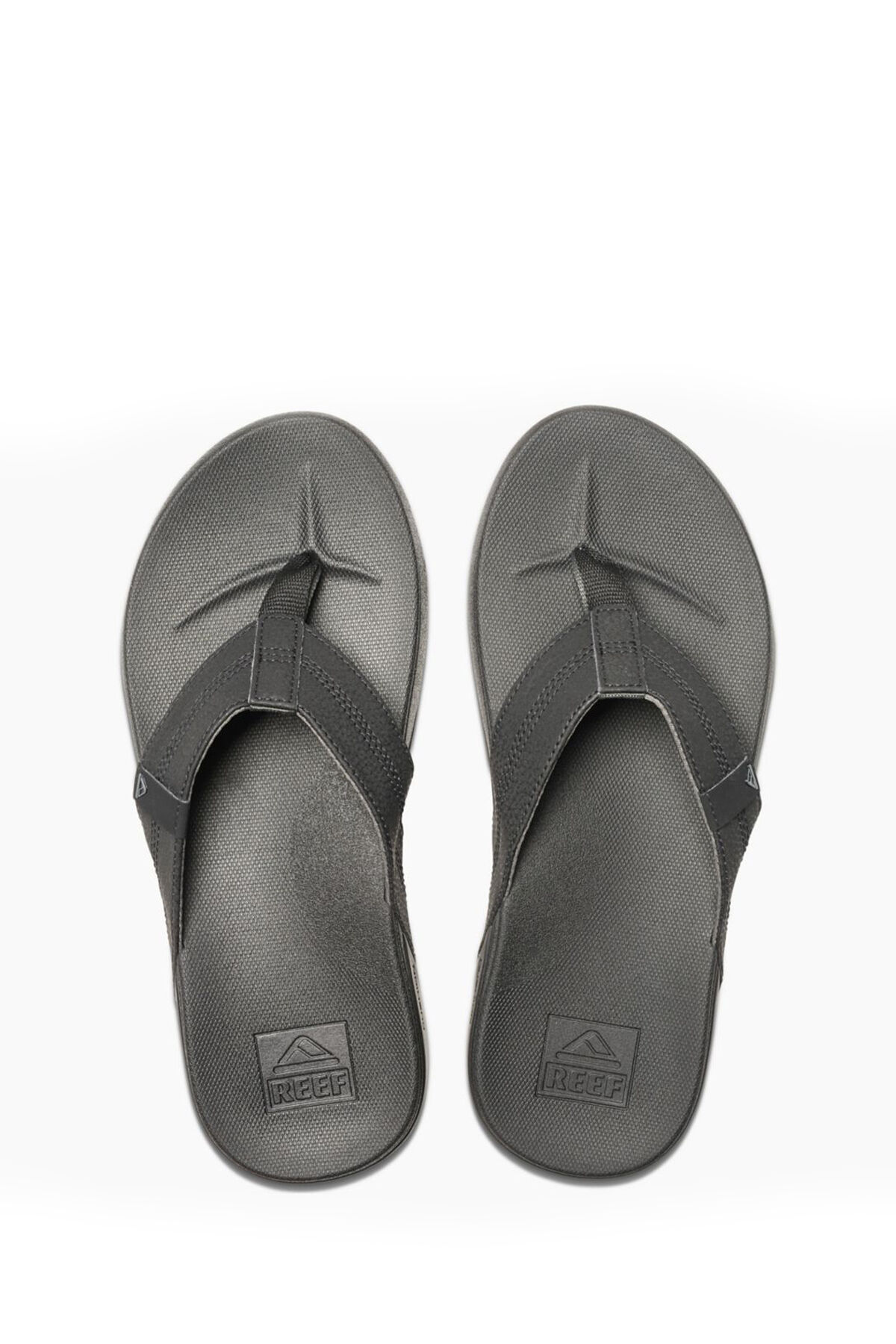 Gray reef top flip flops