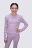 Macpac Kids' 220 Merino Long Sleeve Top, Fair Orchid, hi-res