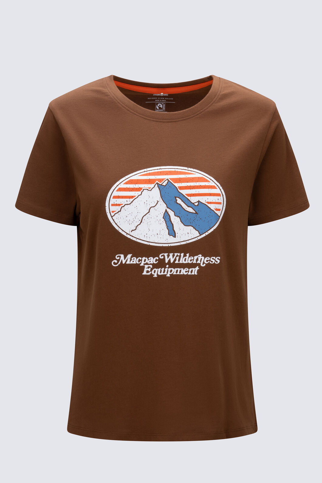Macpac Women's Wilderness Equipment Fairtrade Organic Cotton Short Sleeve T-Shirt, Toffee, hi-res