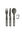 Sea to Summit Frontier Ultralight Cutlery Set — 3 Piece, Anodised Grey, hi-res