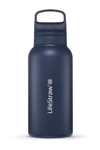 LifeStraw Go 2.0 Stainless Steel Water Filter Bottle — 1L, Aegean Sea, hi-res