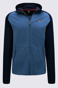 Macpac Men's Craigieburn Hooded Merino Blend Jacket, Baritone Blue/Ensign Blue, hi-res