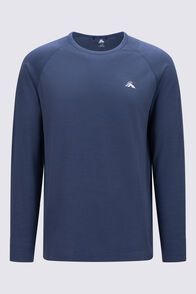 Macpac Men's Limitless Repreve&reg;  Long Sleeve T-Shirt, Navy, hi-res