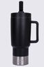 Macpac Insulated Travel Tumbler with Straw Lid — 880ml, Black, hi-res