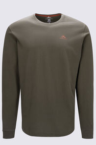 Macpac Men's Kahurangi NP Fairtrade Organic Cotton Long Sleeve T-Shirt, Grape Leaf, hi-res