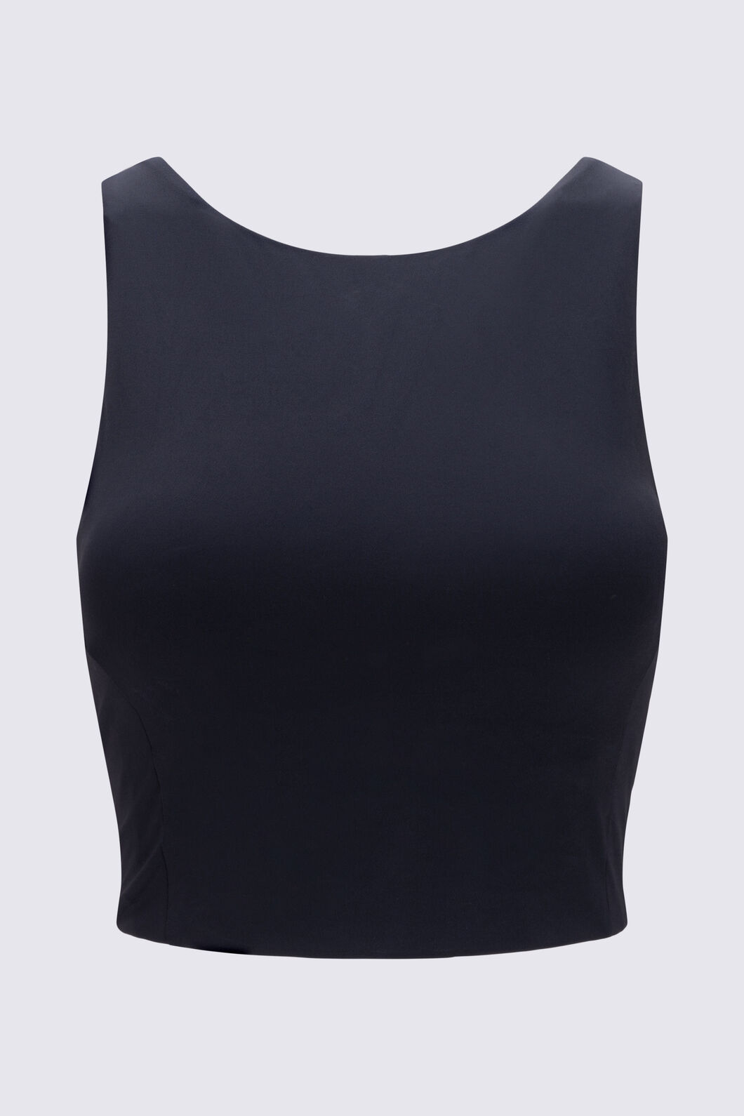 Macpac Women's Caples Cropped Top, Black, hi-res