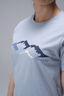 Macpac Women's McIntyre Mountains Fairtrade Organic Cotton Short Sleeve T-Shirt, Zen Blue, hi-res