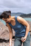 Macpac Women's Merino 180 Tank Top, China Blue, hi-res