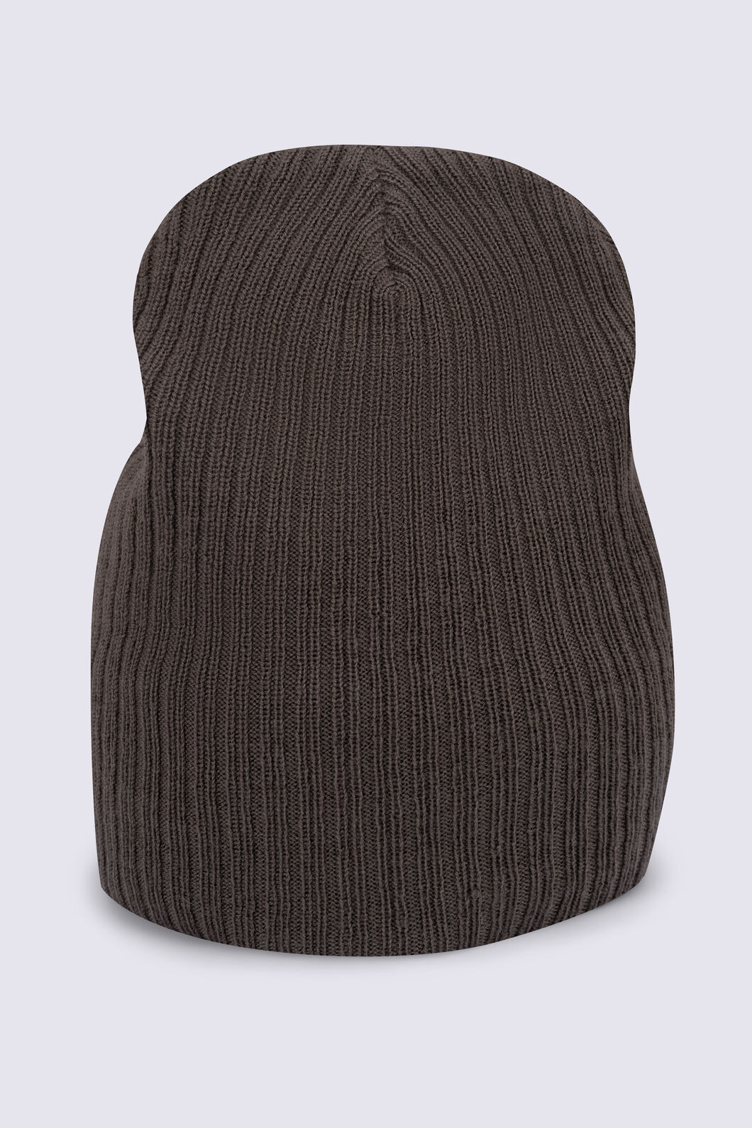 Macpac Ultrafine Merino Rib Beanie, Tarmac, hi-res