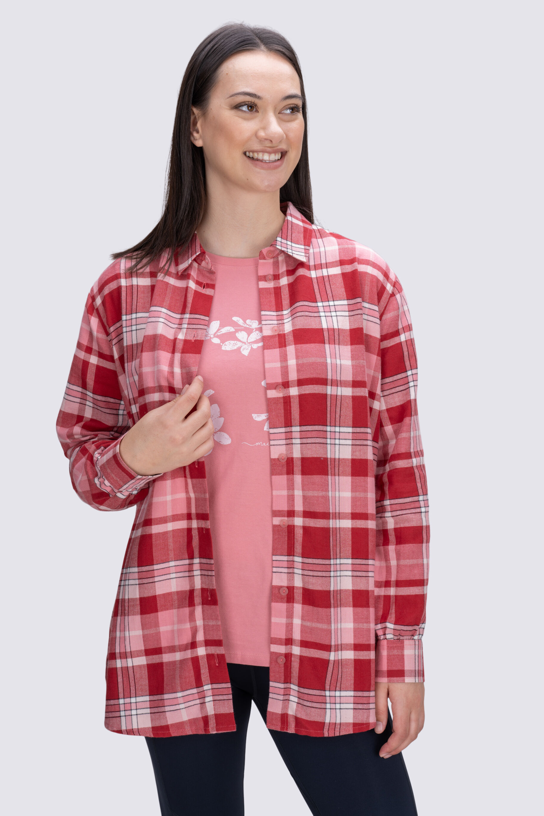 Women's pullover discount flannel shirt