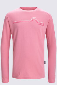 Macpac Kids' Mountain Beat Long Sleeve T-Shirt, Brandied Apricot, hi-res