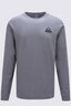 Macpac Men's Vintage Embroidered Fairtrade Organic Cotton Long Sleeve T-Shirt, Grey Marle, hi-res