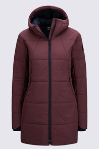 Macpac Women's Odyssey Hooded Insulated Coat, Decadent Chocolate, hi-res