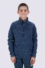 Macpac Kids' Ruru Fleece Pullover, Bering Sea Mountain Print, hi-res