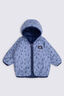 Macpac Baby Pulsar Hooded Insulated Jacket, Naval Academy/Troposphere Print, hi-res