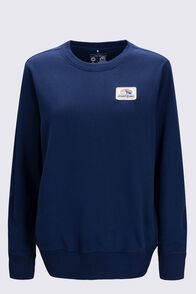 Macpac Women's Fairtrade Organic Cotton Crew, Naval Academy, hi-res