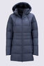 Macpac Women's Aurora Hooded Down Coat, Greystone, hi-res