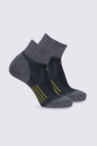 Macpac Trail Quarter Sock — 2 Pack, Urban Chic/Citronelle, hi-res