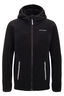 Macpac Kids' Mini Mountain Hooded Fleece Jacket, Black/High RIse, hi-res