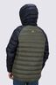 Macpac Kids' Uber Light Hooded Down Jacket, Black/Grape Leaf, hi-res