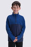 Macpac Kids' Tui Fleece Pullover, Sodalite Blue/Naval Academy, hi-res