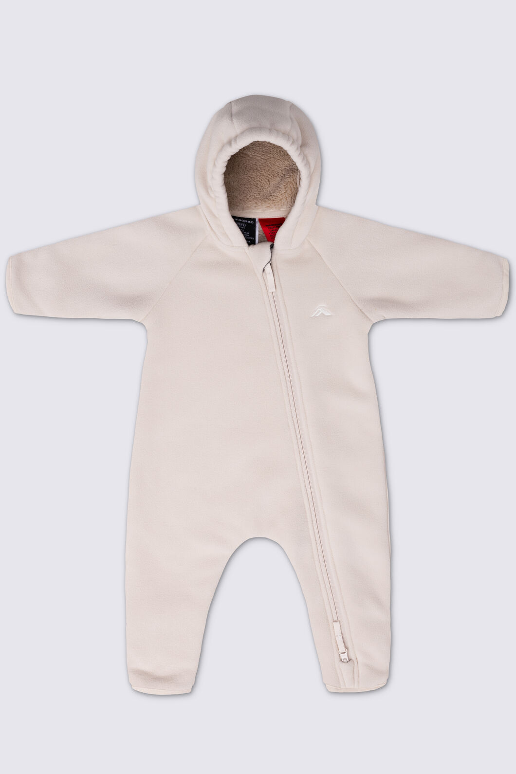 Macpac Baby Acorn Fleece Onesie, French Oak, hi-res