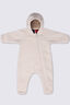 Macpac Baby Acorn Fleece Onesie, French Oak, hi-res