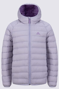 Macpac Kids' Uber Light Hooded Down Jacket, Thistle, hi-res