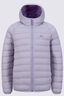 Macpac Kids' Uber Light Hooded Down Jacket, Thistle, hi-res