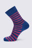 Macpac Footprint Sock V2, Blue Quartz/Honeysuckle, hi-res
