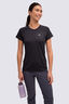 Macpac Women's Cass Short Sleeve T-Shirt, BLACK MARLE, hi-res