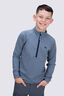 Macpac Kids' 280 Merino Pullover, Baritone Blue/Flint Stone, hi-res
