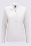 Macpac Women&rsquo;s Stash-It 1/4-Zip Top, Coconut Milk, hi-res