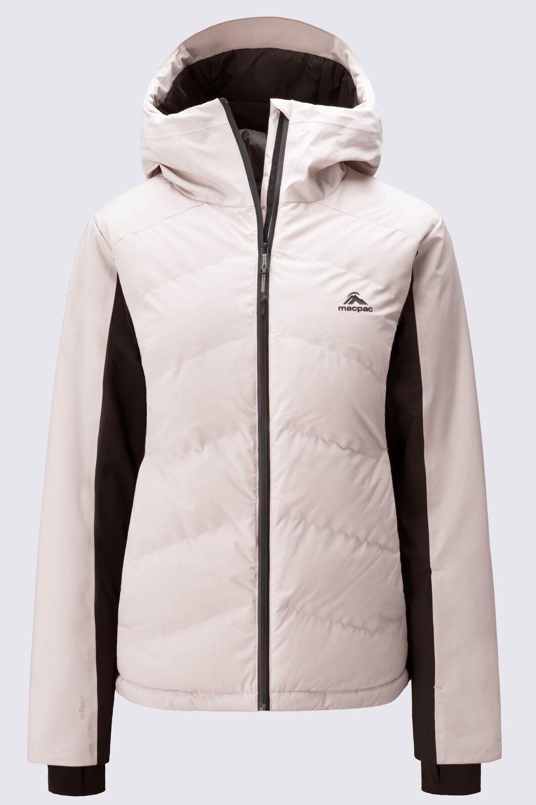 Macpac Women's Carve Ski Jacket, Black/French Oak, hi-res