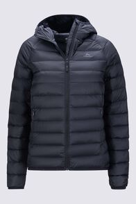 Macpac Women's Uber Light Hooded Down Jacket ♺, Black, hi-res