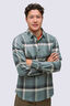 Macpac Men's Sutherland Slim Flannel Shirt, Balsam Green Check, hi-res