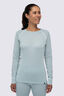 Macpac Women's Geothermal Long Sleeve Top, Grey Mist, hi-res